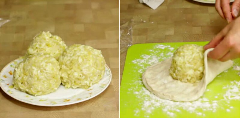 Осетинські пироги з капустою і сиром