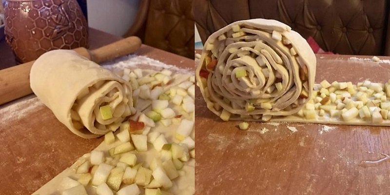 Пиріг «Равлик» з яблуками