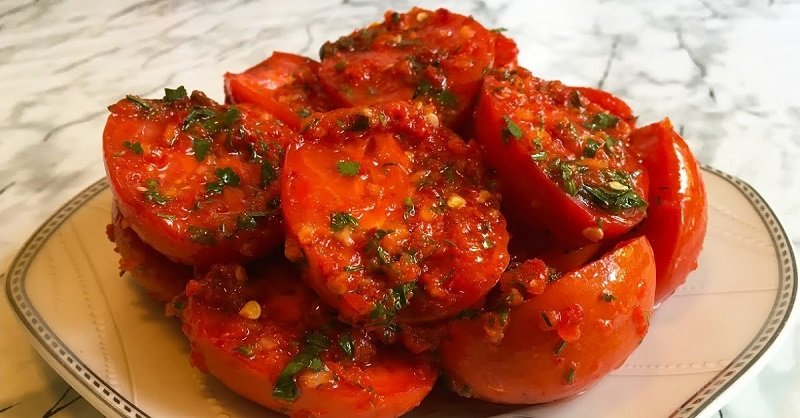 Швидкі помідори по-корейськи