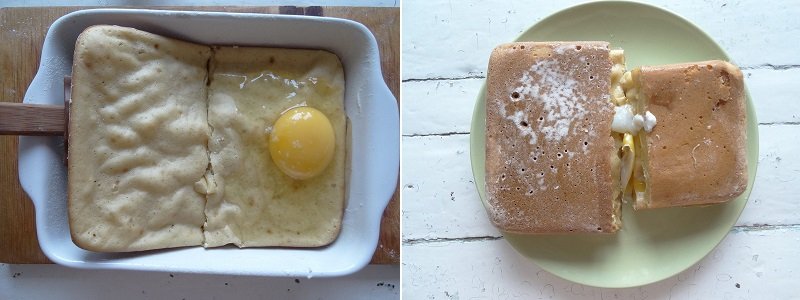 Швидкий пиріг з яйцем