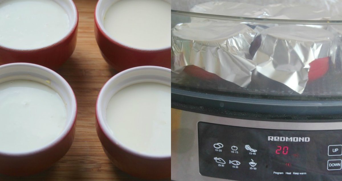 Простий молочний десерт в мультиварці